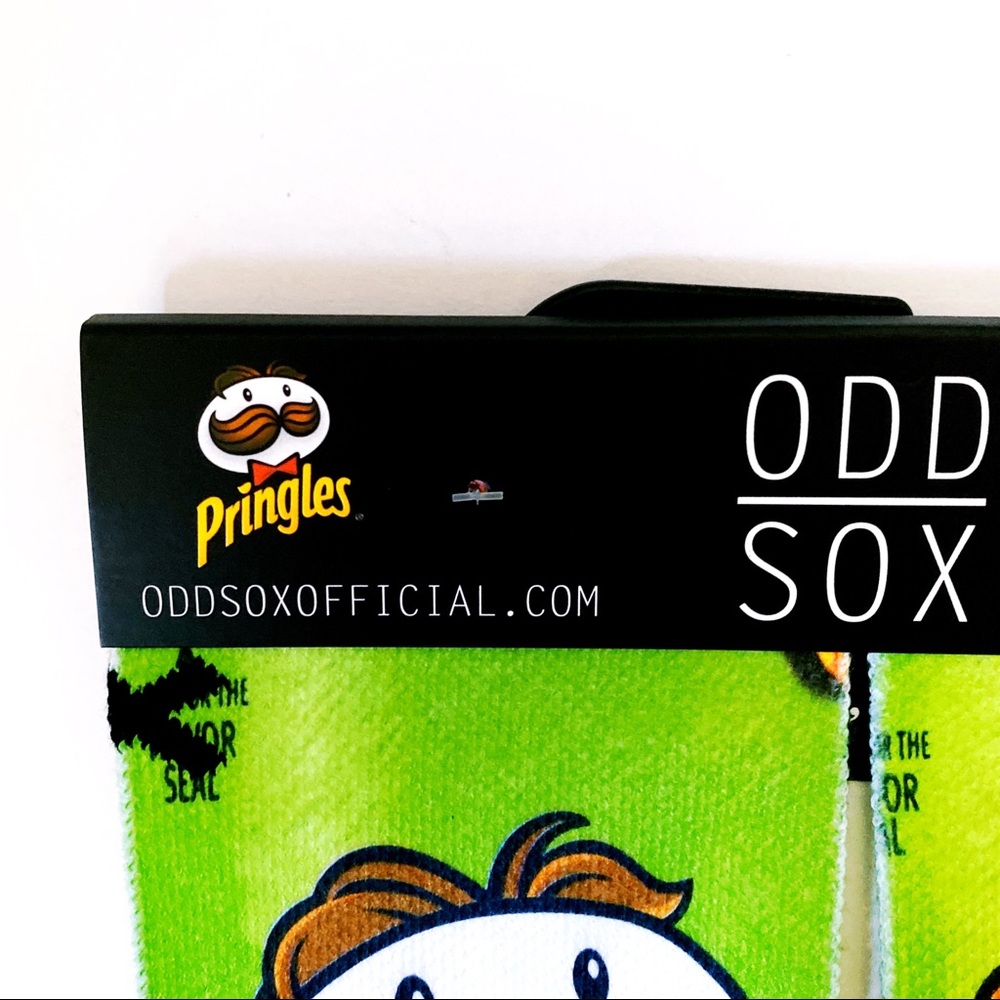 Odd Sox Pringles Sour Cream & Onion Crew Socks Mens Womens Fun Novelty Gift - Picture 2 of 6